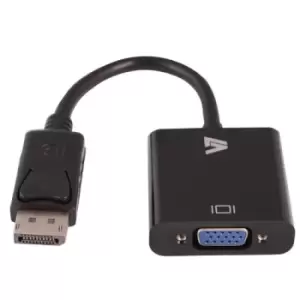 Image of V7 Black Video Adapter DisplayPort Male to VGA Female