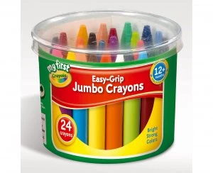 Image of Crayola Jumbo Wax Crayons Tub Pack of 24
