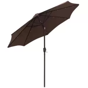 Image of Alfresco Garden Parasol with Lights, Brown