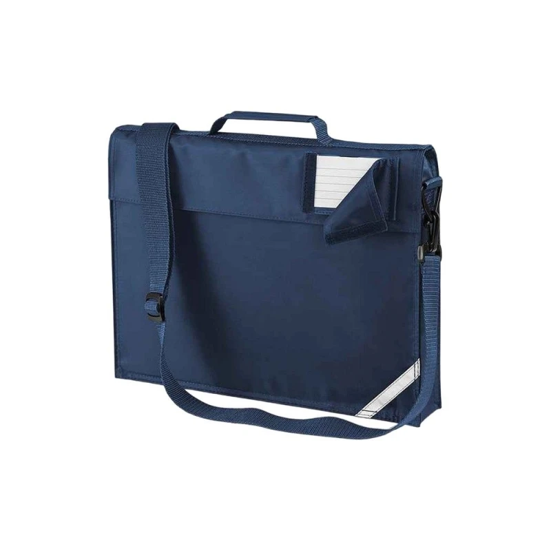 Image of Quadra Mens Reflective Adjustable Strap Book Bag in Navy Navy Male