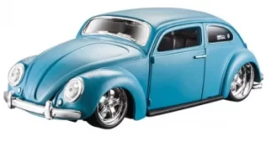 Image of MAISTO VOLKSWAGEN BEETLE 1:24 Scale Model Toy Gift Diecast Race Play Car Blue