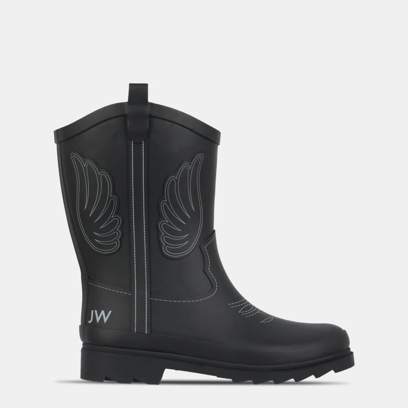 Image of Jack Wills Womens Cowboy Waterproof Wellingtons Black female 4 (37)