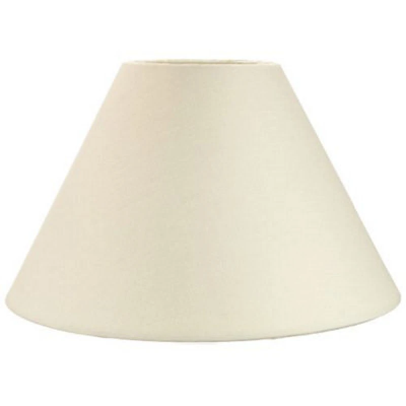 Image of Happy Homewares Traditional 14 Cream Cotton Coolie Lampshade Suitable For Table Lamp Or Pendant