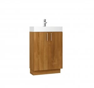 Image of Wickes Talana Walnut Floor Standing Standing Height Vanity Unit - 600mm