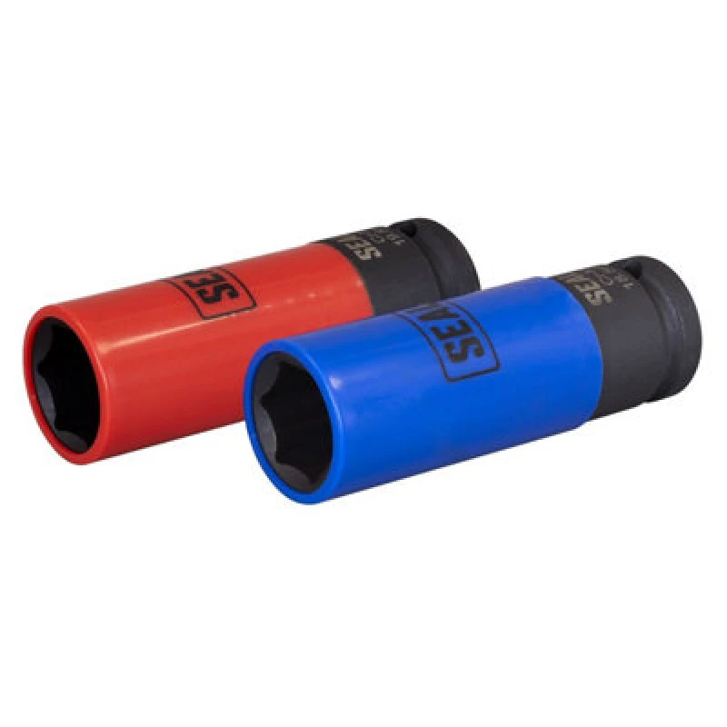 Image of Sealey 2 Piece 1/2" Drive Alloy Wheel Impact Socket Set SX01819 Drive: 1/2"
