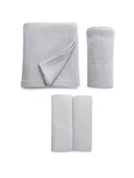 Image of Clair De Lune Cot Bed Starter Set in Grey