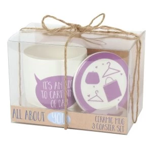 Image of It's an Add to Cart Kind of Day Mug & Coaster Set