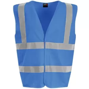 Image of PRO RTX High Visibility Childrens/Kids Waistcoat (M) (Royal Blue)