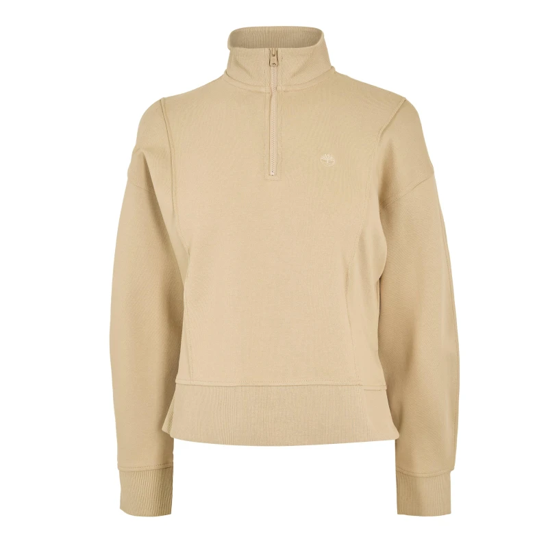 Image of Timberland Womens 1/4 Zip Fleece Safari female 8 (XS)