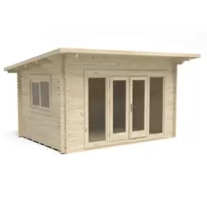 Image of Forest Garden Melbury 4m x 3m Pent Double Glazed Log Cabin