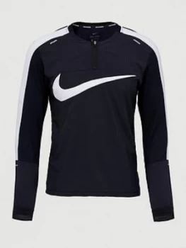 Image of Nike Wild Run Element Long Sleeve Top - Black, Size L, Men