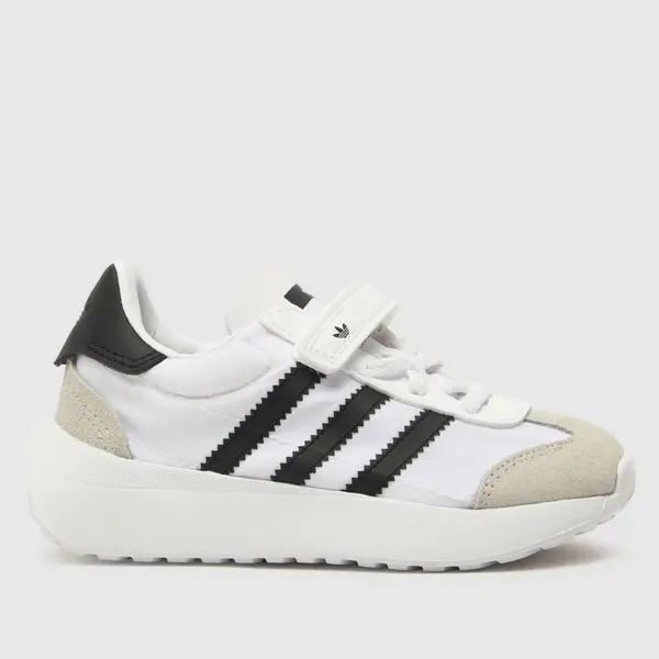 Image of adidas white & Black country xlg Toddler Trainers
