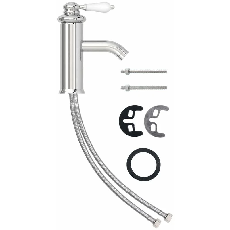 Image of VIDAXL Bathroom Basin Faucet Chromed Finish 130x180 mm Vidaxl 8720286204603