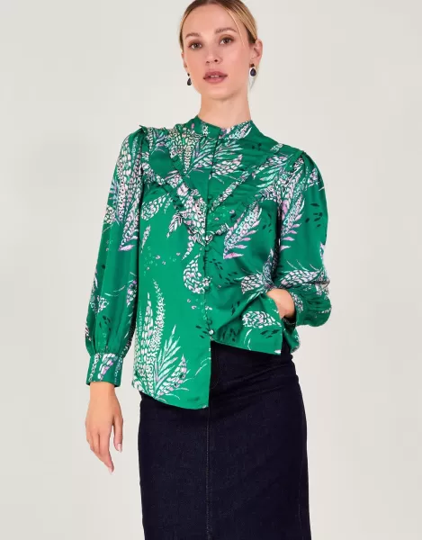 Image of 'Lucille' Print Blouse