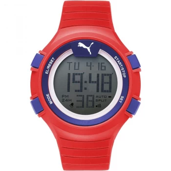 Image of Unisex Puma PU91126 FAAS 100 S - red blue Alarm Chronograph Watch