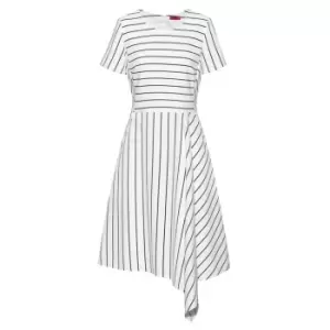 Image of Hugo Kesha Asymmetrical Dress - Nude