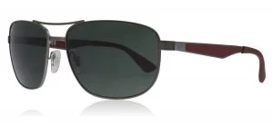 Image of Ray-Ban RB3528 Sunglasses Gunmetal / Plum 190/71 61mm