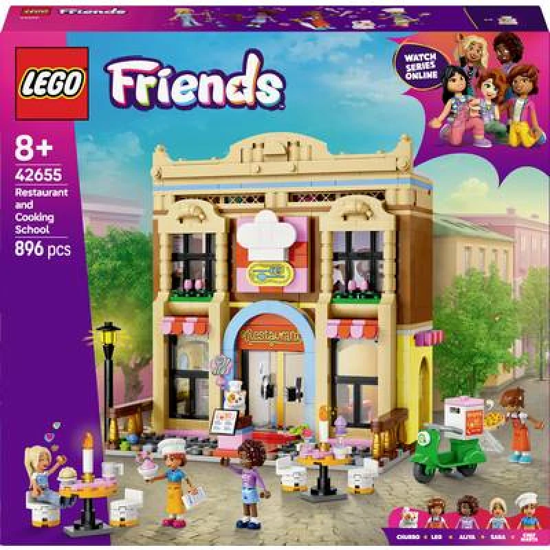 Image of LEGO LEGO Friends Restaurant & Cooking School Toy Food Set 42655