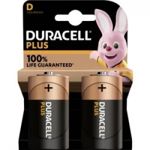 Image of Duracell Plus-D K2 D battery Alkali-manganese 1.5 V 2 pc(s)