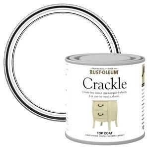 Image of Rust-Oleum Clear Crackle effect Gloss Multi-surface Topcoat Special effect Paint 250ml