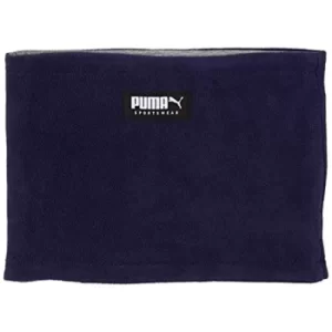 Image of Puma Reversible Fleece Neck Warmer Peacoat/Gray Heather