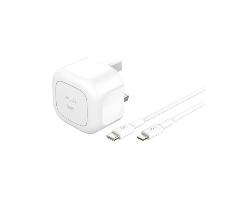 Image of Belkin WCA008MY1MWH-B5 mobile device charger Mobile phone, Tablet White USB Fast charging Indoor WCA008MY1MWH-B5