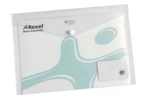 Image of Rexel Ice Popper Wallet ID A4, Clear