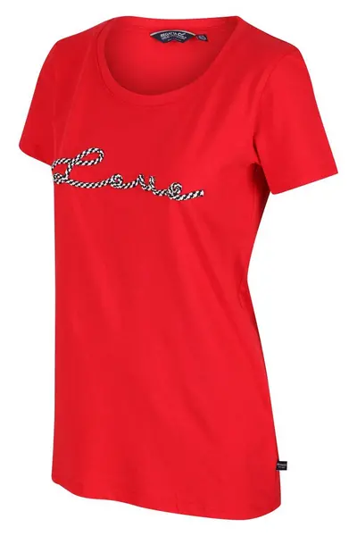 Image of Regatta Coolweave Cotton 'Filandra VI' Short Sleeve T-Shirt Red