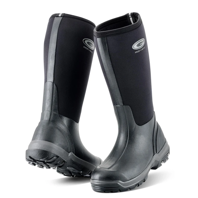 Image of Grubs Boots Frostline 5.0 Classic Insulated Wellington Boots Black