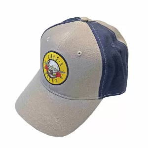 Image of Guns N' Roses - Circle Logo Unisex Baseball Cap - Blue/Grey