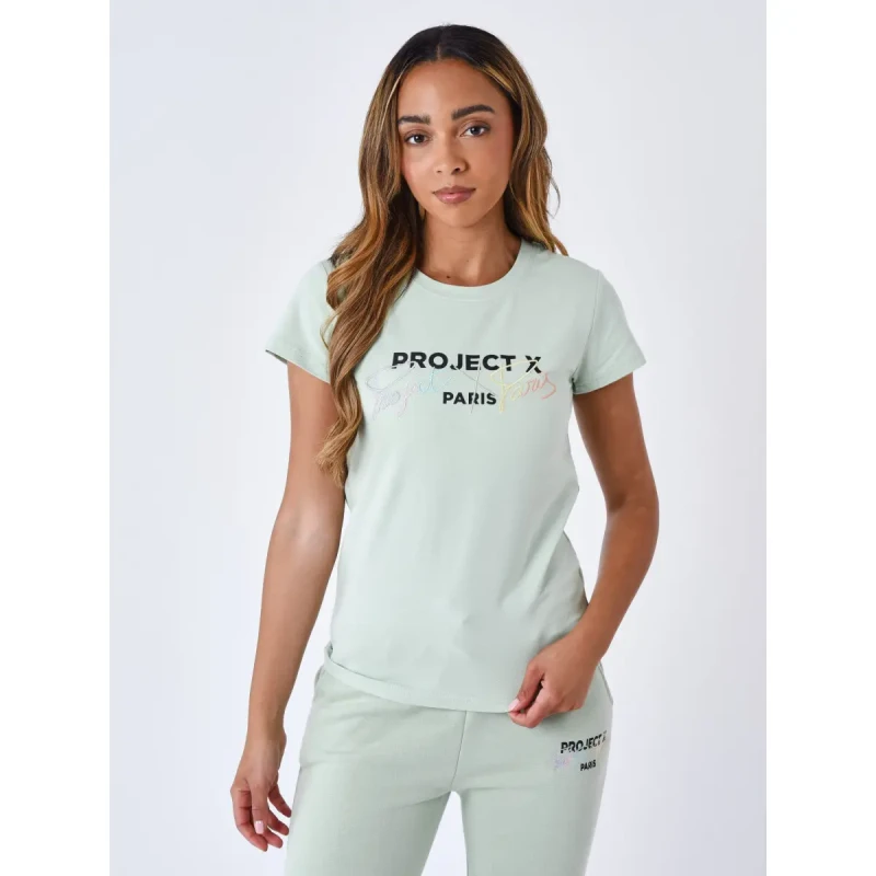 Image of Project X Paris Womens T-Shirt Project X Paris Vert Female XS F221119_LG