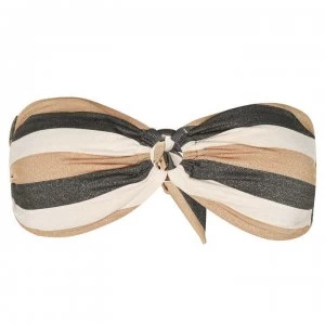 Image of Seafolly Sunset Bandeau Bra Bikini Top - LUREX GOLD