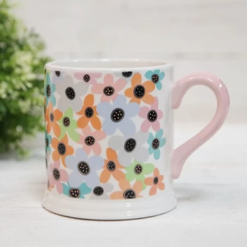 Image of Quicksilver Mug with Foil - Pastel Flowers