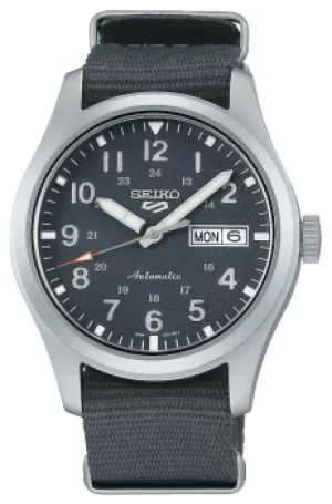 Image of Seiko SRPG31K1 5 Sports Field Dark Grey Nylon Strap Watch