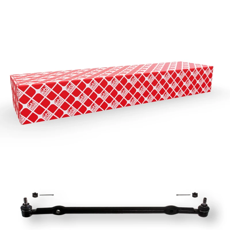 Image of FEBI BILSTEIN 12939 Tie Rod Centre, with crown nut Rod Assembly (284)