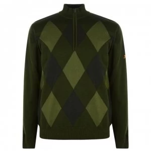 Image of Slazenger Lined Zip Sweatshirt Mens - Khaki