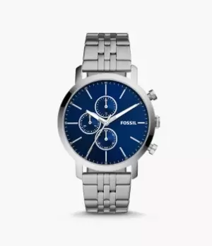 Image of Fossil Men Luther Chronograph Stainless Steel Watch