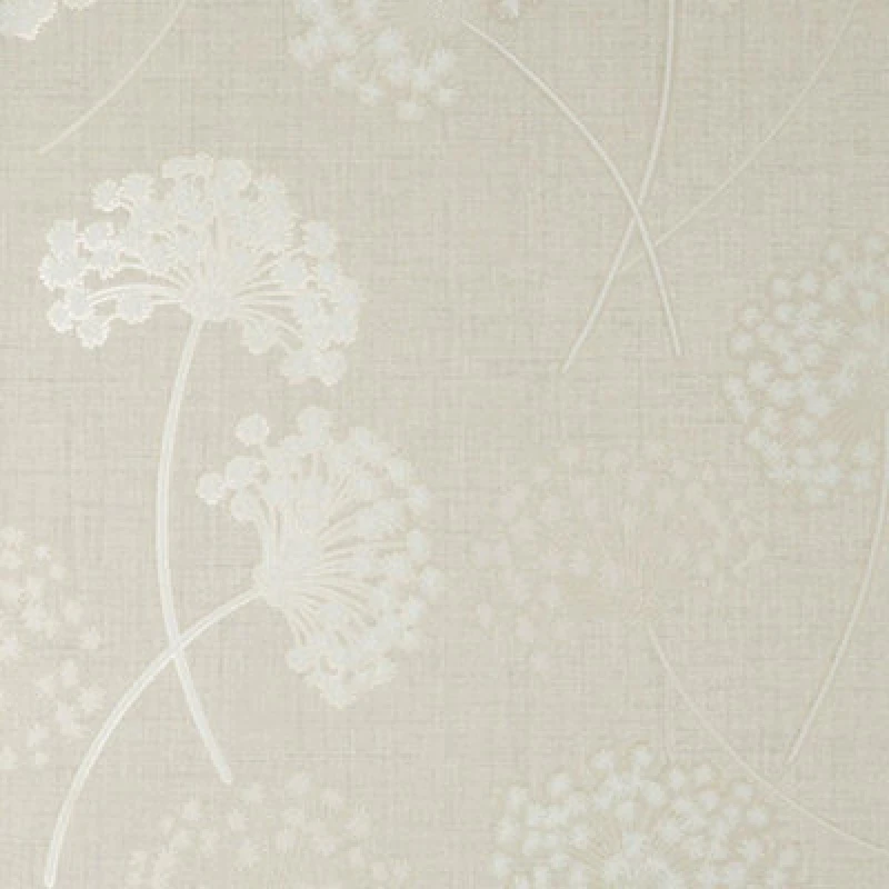 Image of Fine Decor Fine Decor Grace Allium Stone Silver Wallpaper Floral Metallic Textured Vinyl