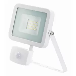Image of JCC 20W LED Floodlight with PIR IP65 Alu 4000K White - JC090004