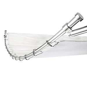 Image of Croydex Luxury Curved Shower Curtain Rail