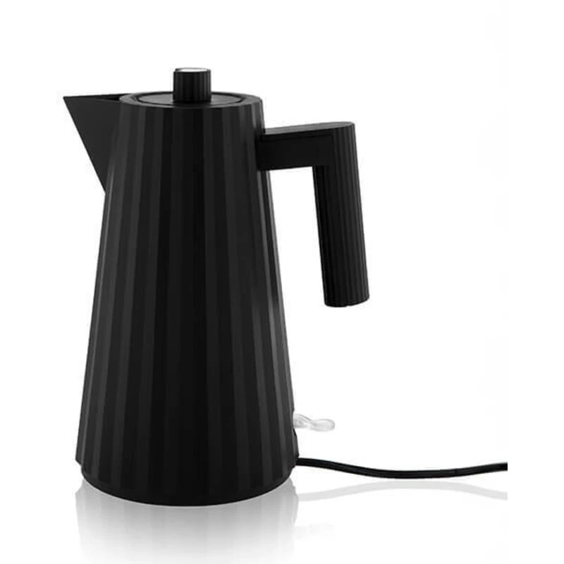 Image of Alessi Electric Kettle - Plisse Black - 1.7L Black MDL06 B/UK