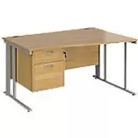 Image of Dams International Wave Desk MCM14WRP2SO 1,400 x 725 x 800 - 990 mm
