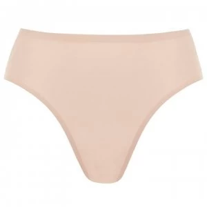 Image of Chantelle Chantelle Soft String High Leg Briefs - Nude