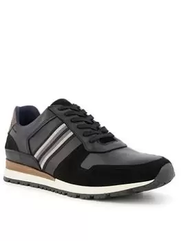 Image of Dune London Truro Trainer - Black, Size 9, Men