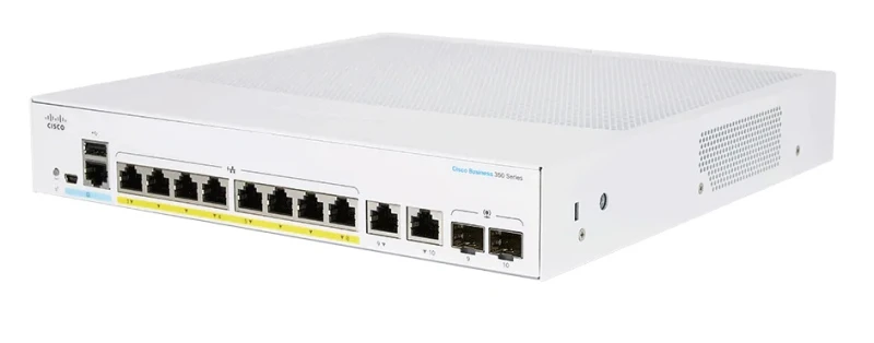Image of Cisco CBS250-8P-E-2G Managed L2/L3 Gigabit Ethernet (10/100/1000) Powe