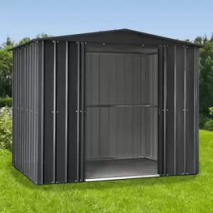 Image of 8' x 5' Lotus Anthracite Grey Metal Shed (2.45m x 1.54m)