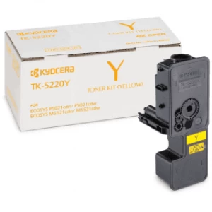 Image of Kyocera TK5220Y 11T02R9CNL1 Yellow Laser Toner Ink Cartridge