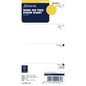 Image of Filofax Refill Personal Week To View 2020 20-68421