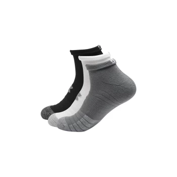 Image of Under Armour Heatgear Socks Locut Steel/White/White - M Size: Medium