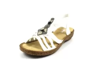 Image of Rieker Heeled Sandals white 3.5